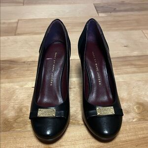 Marc by Marc Jacobs Black Heels with Gold Accents BRAND NEW size 36